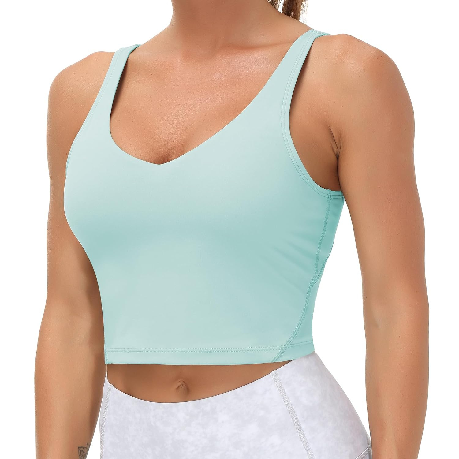 Longline Wirefree Padded Sports Bra With Medium Support For Women