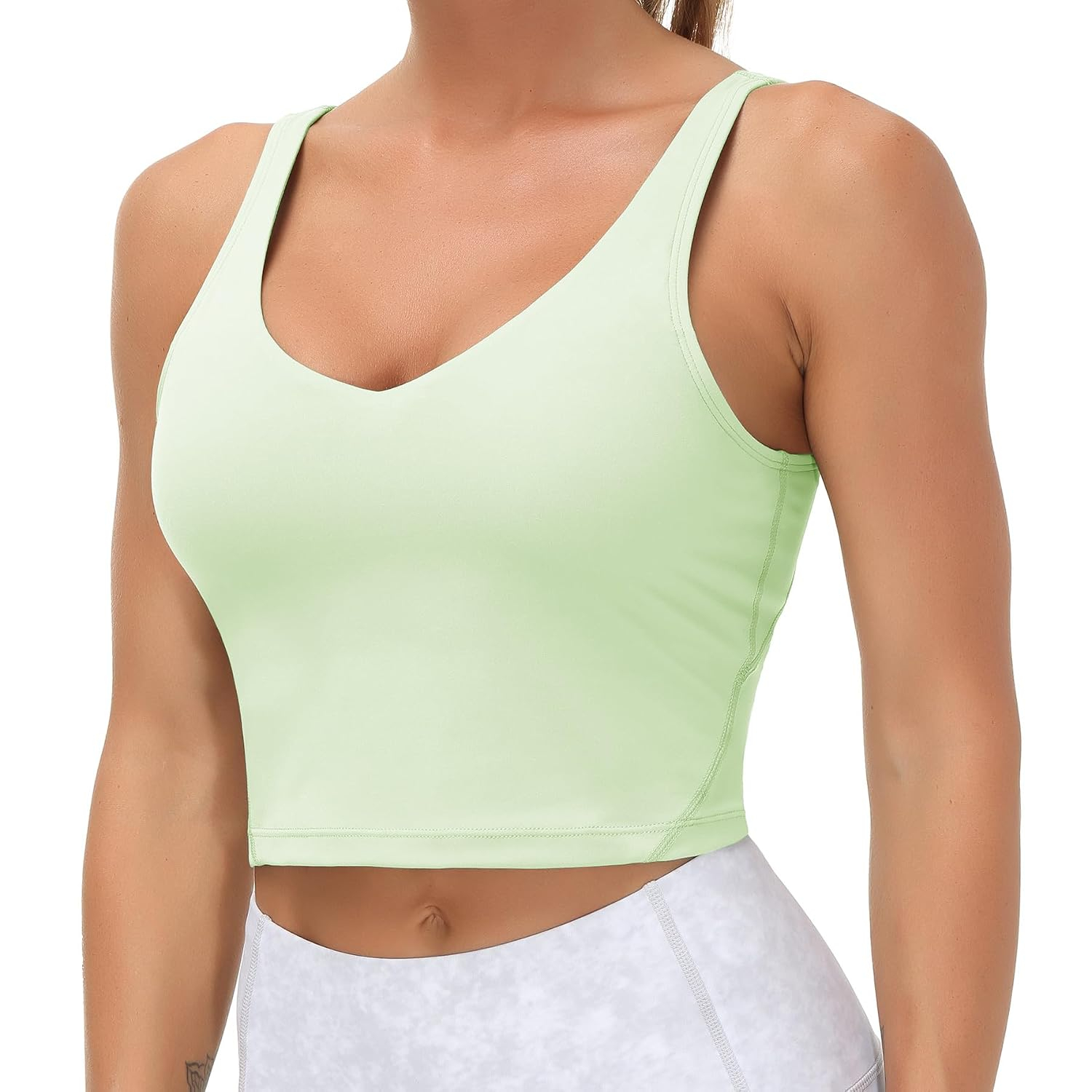 Longline Wirefree Padded Sports Bra With Medium Support For Women