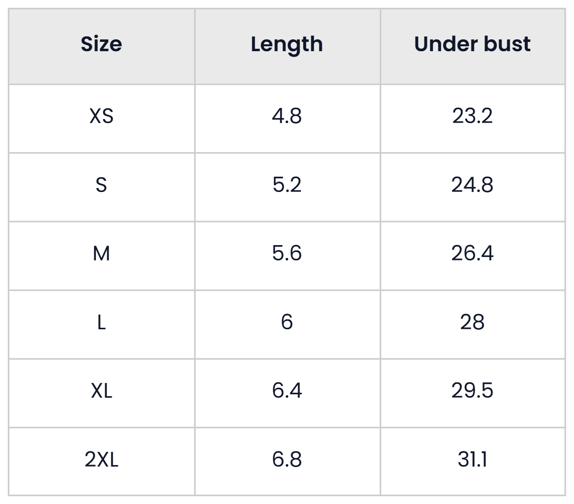 Size Chart for Pack Of 5 Unpadded Push Up Bras With Adjustable Straps For Women