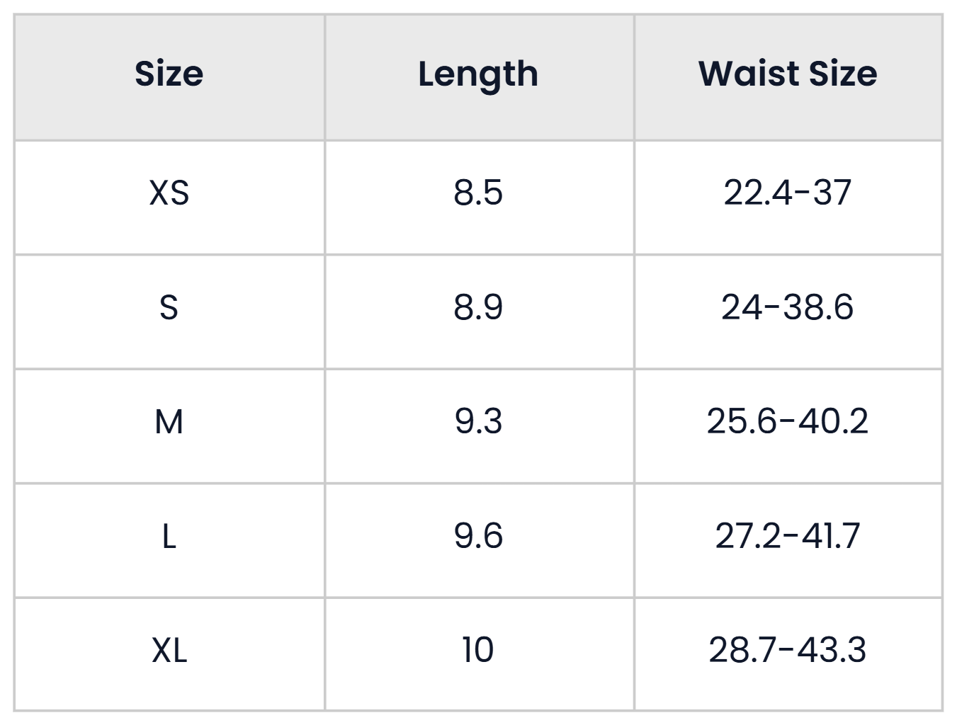 Size Chart for Pack Of 14 Seamless Comfortable Casual Briefs