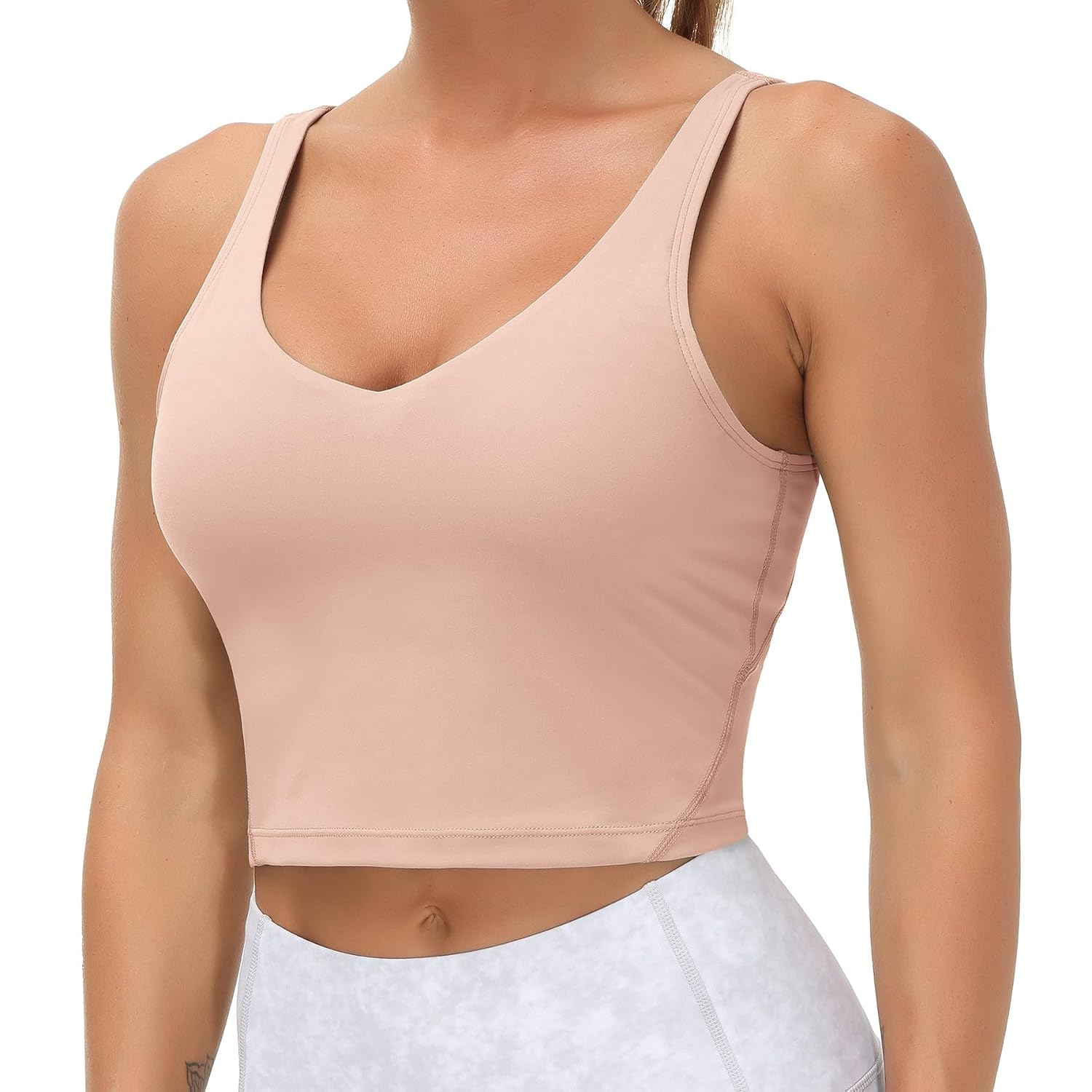 Longline Wirefree Padded Sports Bra With Medium Support For Women