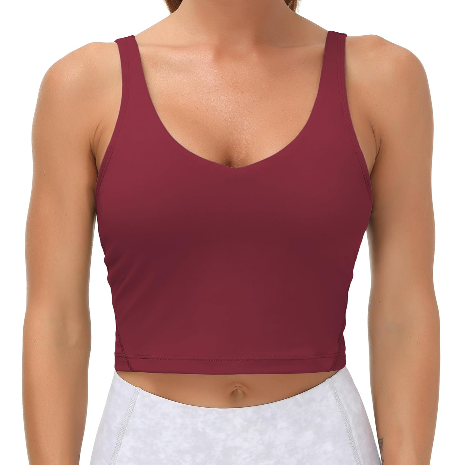 Longline Wirefree Padded Sports Bra With Medium Support For Women