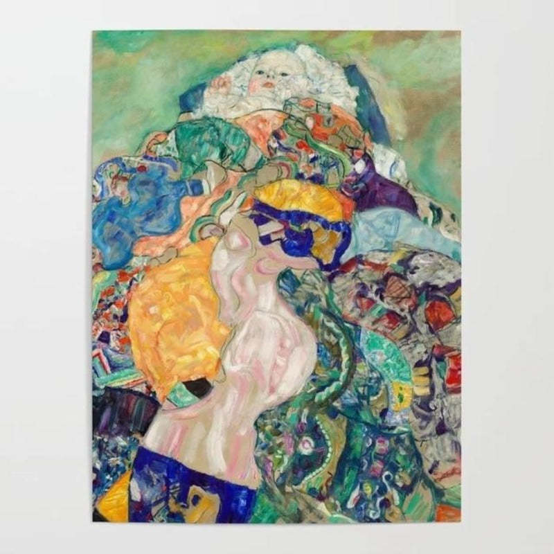 Abstract Baby Cradle - Canvas Wall Art Painting