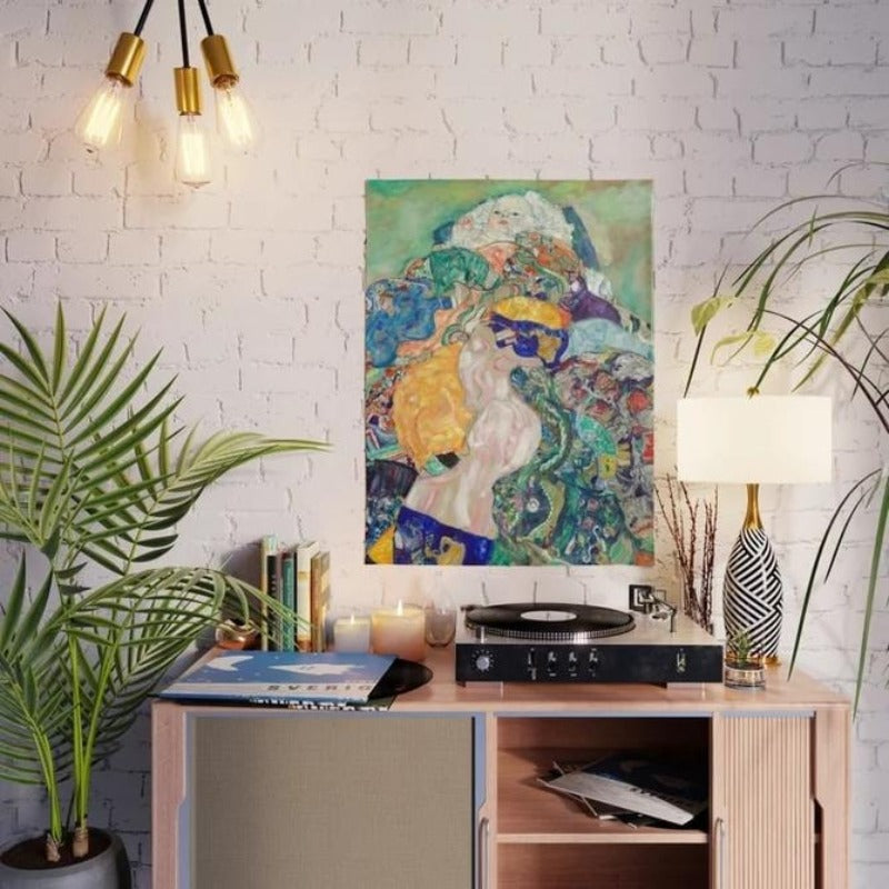 Abstract Baby Cradle - Canvas Wall Art Painting