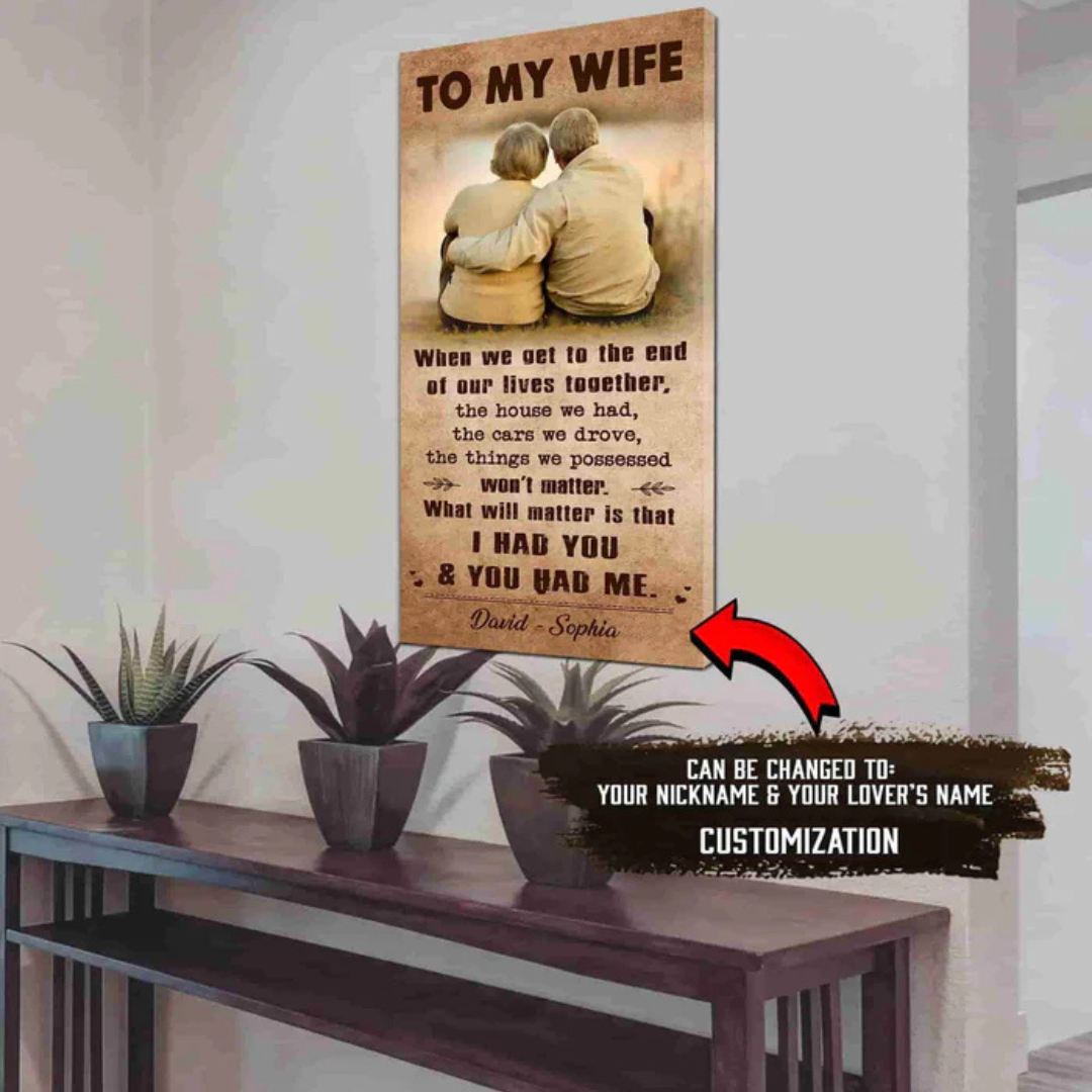 Personalized Anniversary Canvas Print