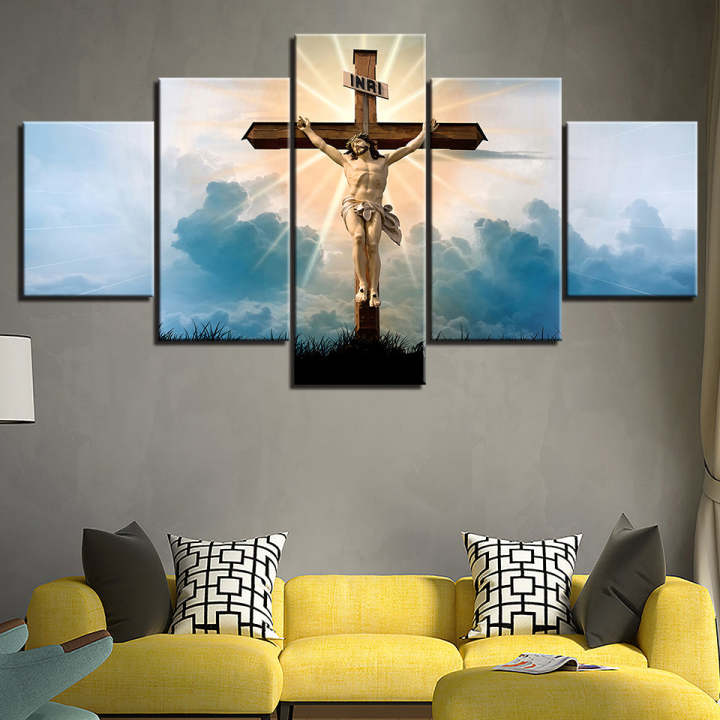 Jesus On The Cross - Canvas Wall Art Painting – Original Wall Arts