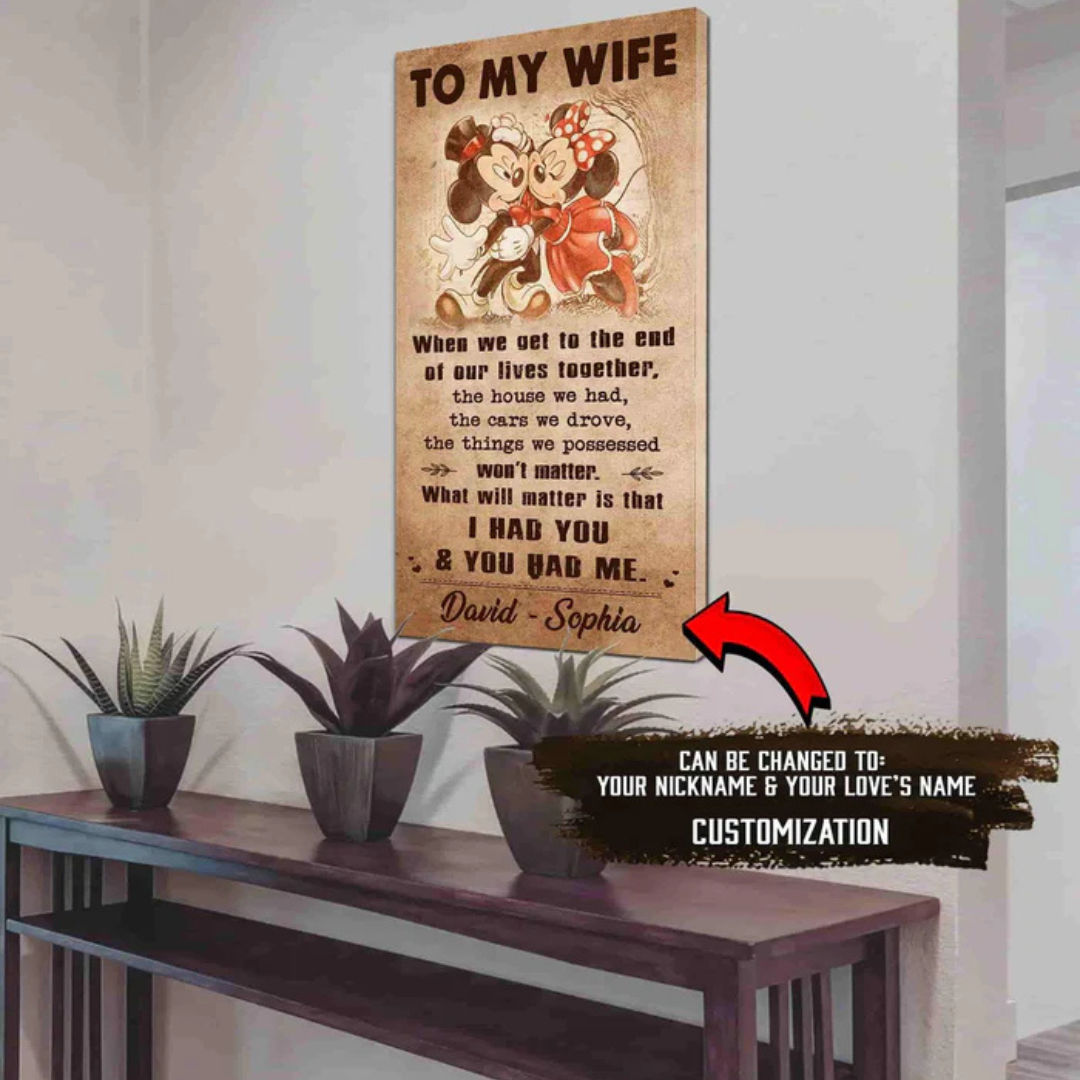 Personalized Anniversary Canvas Print