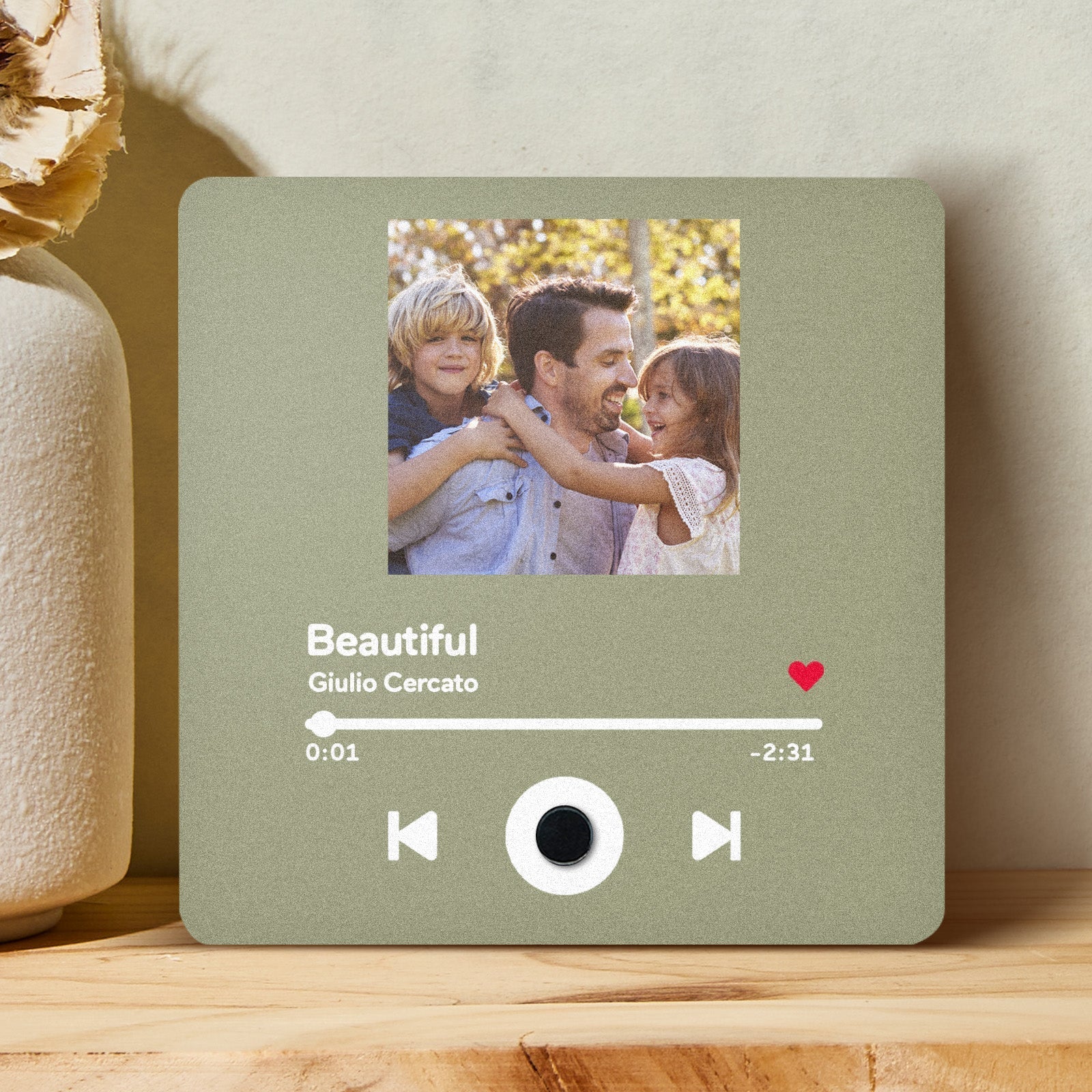 Personalisierter Musik Kühlschrankmagnet Mit Fotoalbum Funktion