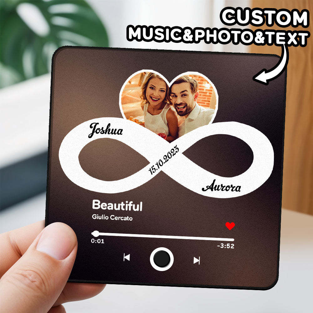 Personalisierter Musik Kühlschrankmagnet Mit Fotoalbum Funktion