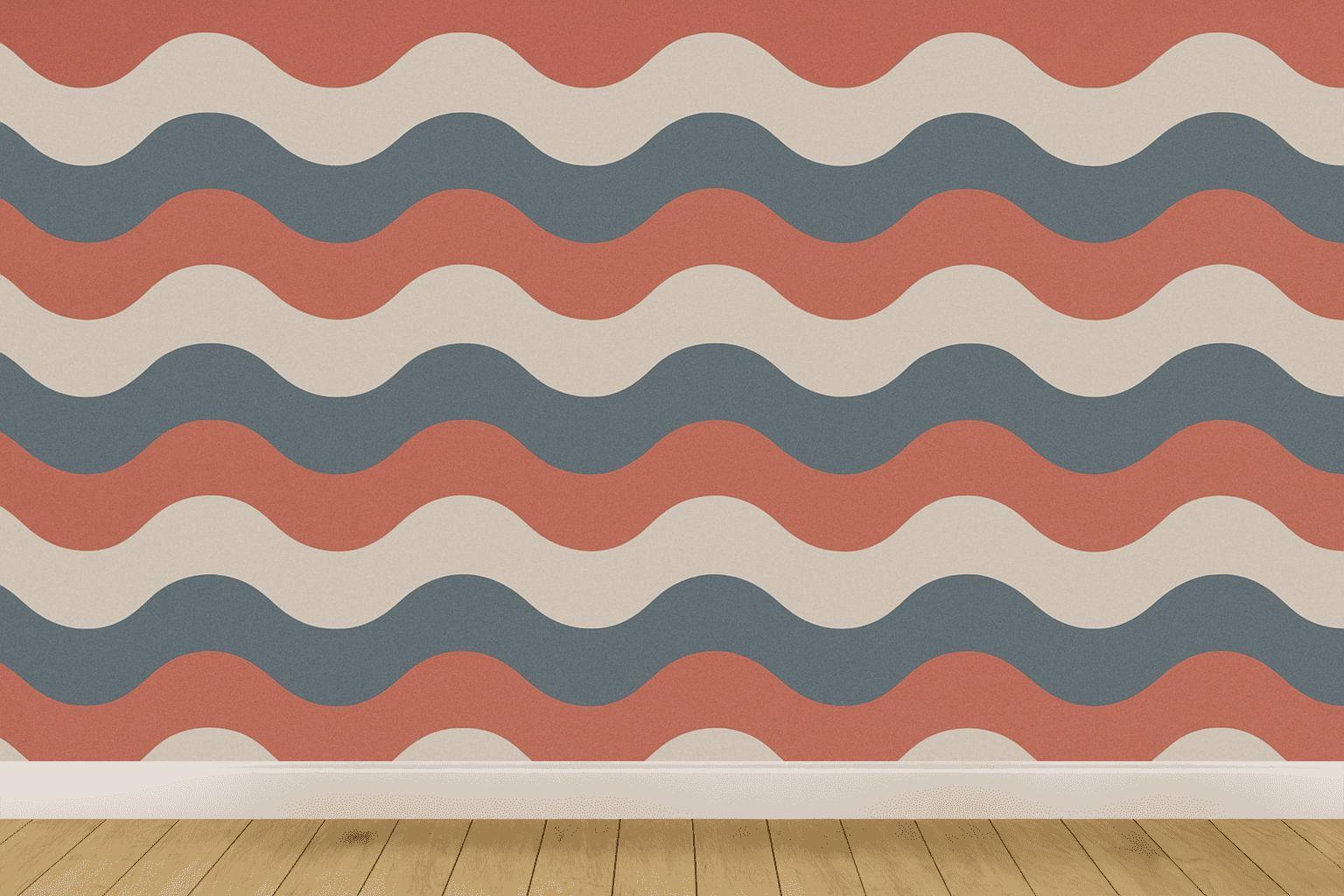 Sine Stripe Stack premium wall decorations
