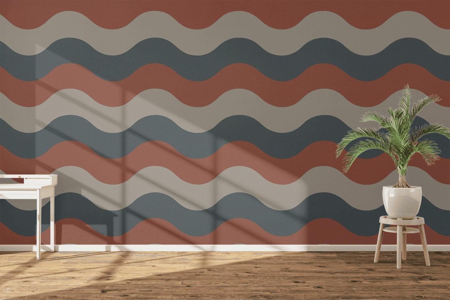 Sine Stripe Stack premium wall decorations