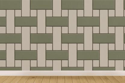 Staggered Block Weave wallpapers for interior design