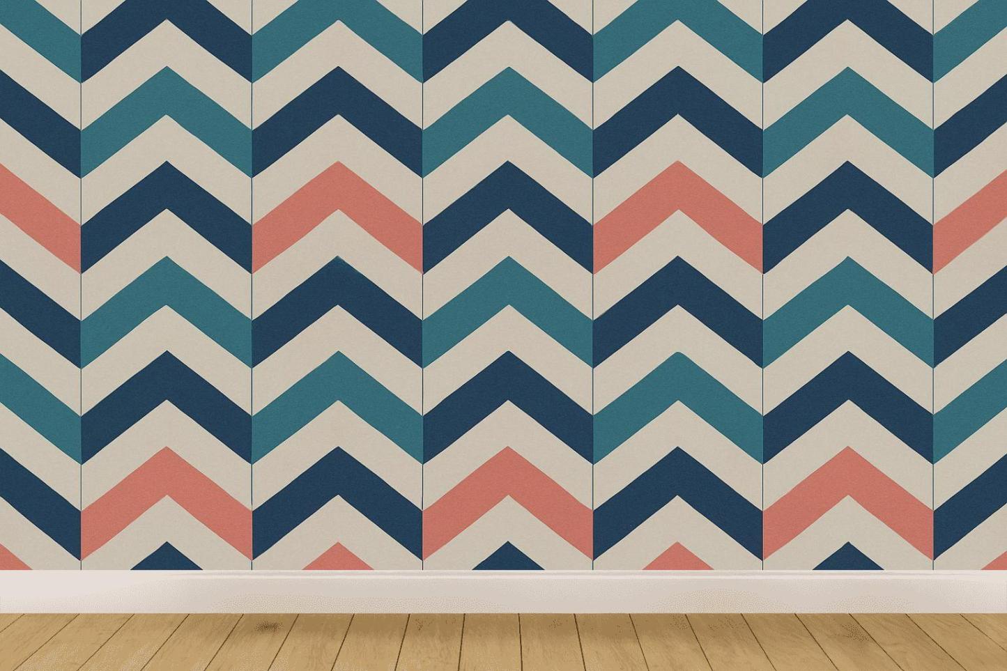 Chevron Sync Cascade decorative wall murals