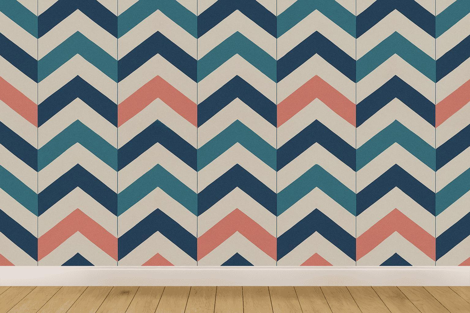 Chevron Sync Cascade decorative wall murals