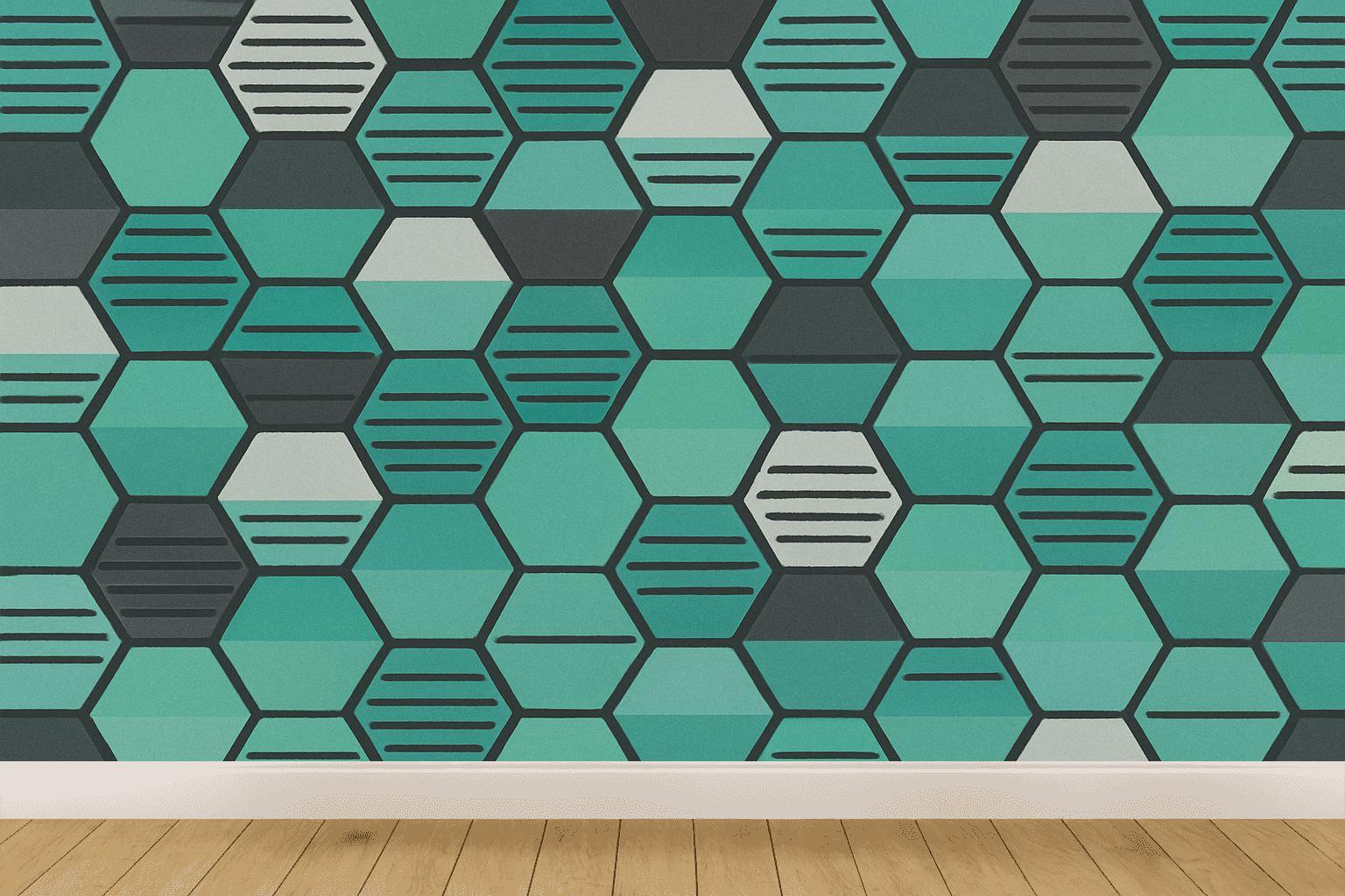 Hex Tiling Driftwave premium wall decorations