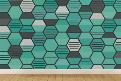 Hex Tiling Driftwave premium wall decorations
