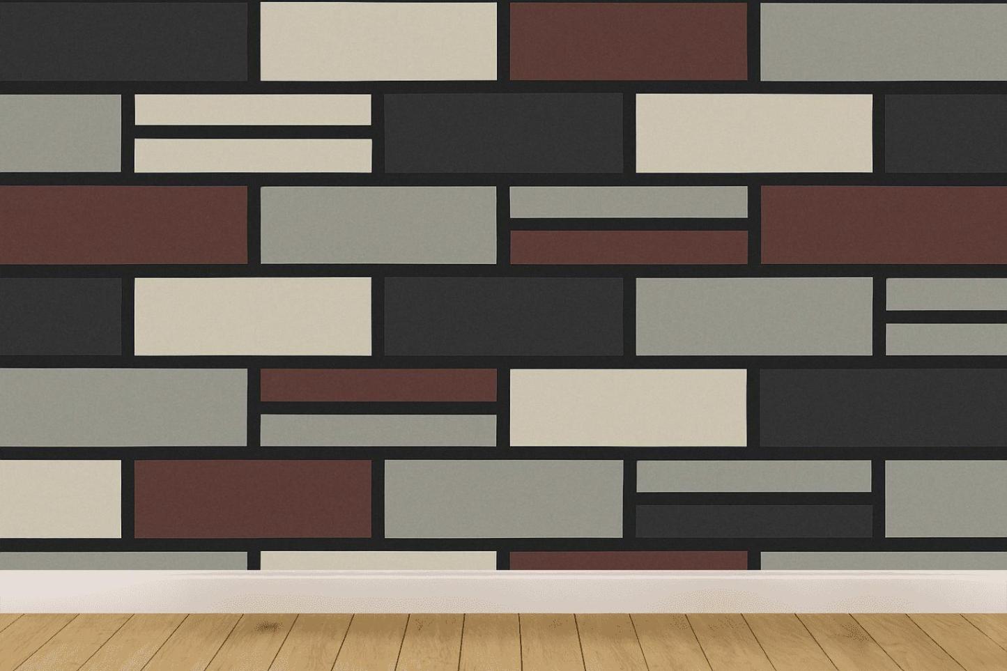Offset Brick Relay premium wall decorations
