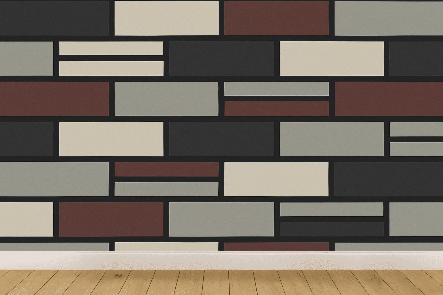 Offset Brick Relay premium wall decorations