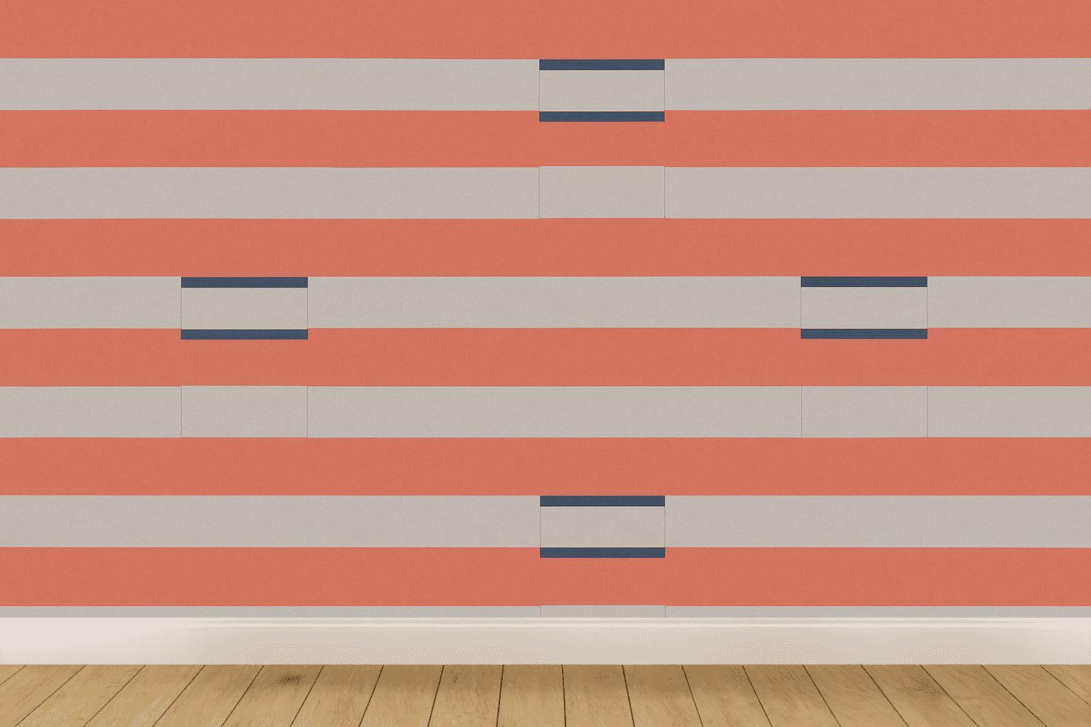 Striped Phase Step trendy peel wallpapers