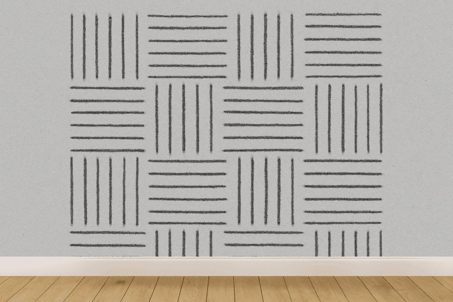 Orthogonal Hatch Study trendy peel wallpapers