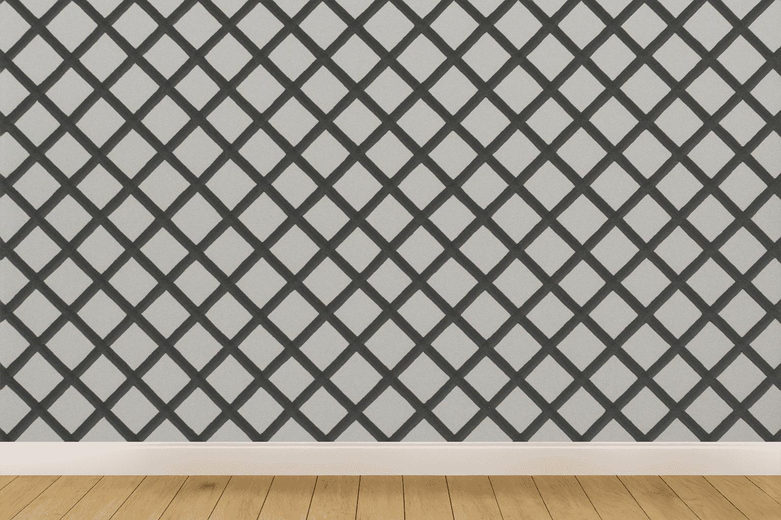 Diagonal Lattice Rhythm wallpapers for interior design