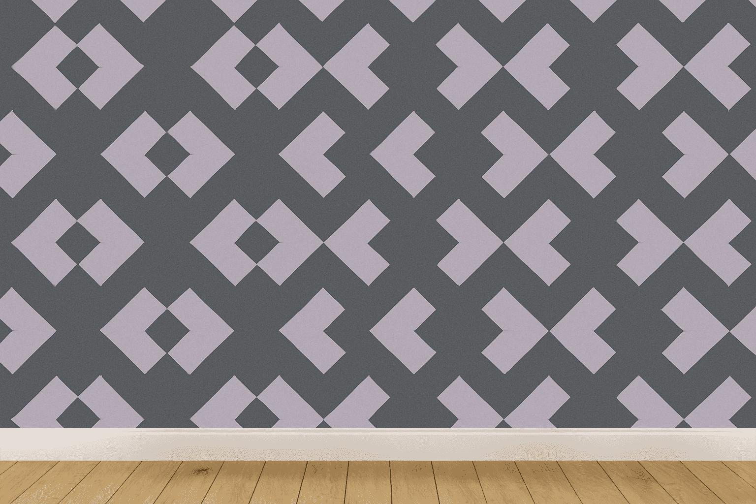 Interlocking Rhombus Chain premium wall decorations