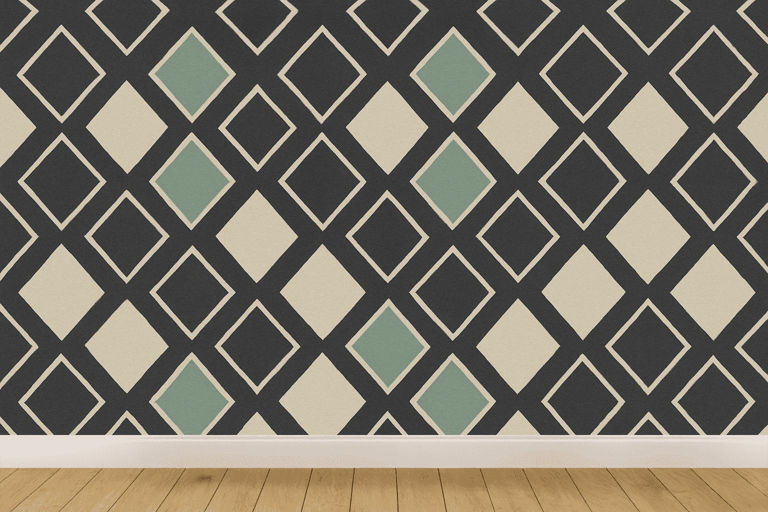 Stacked Diamond Panel stylish home wallpapers