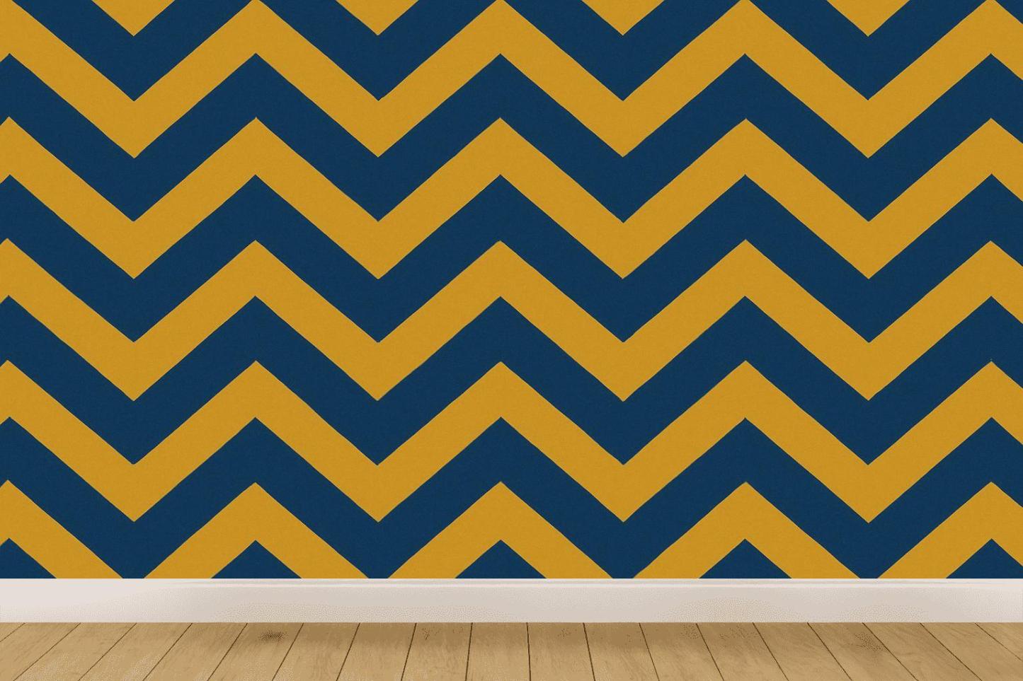 Diagonal Chevron Relay designer printed wallpapers