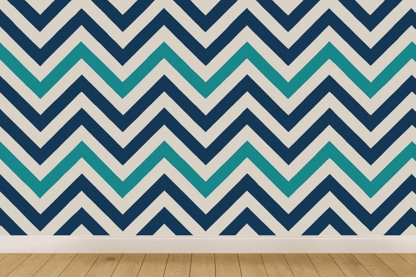 Offset Chevron Chorus decorative wall murals