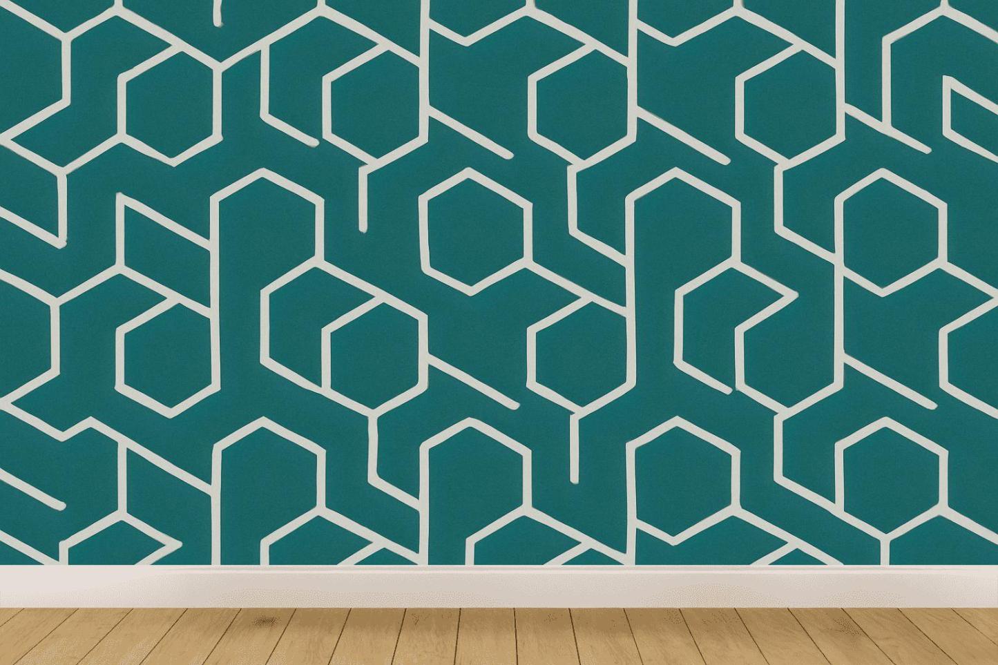 Modular Hex Twist Weave custom wallpapers