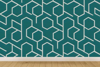 Modular Hex Twist Weave custom wallpapers