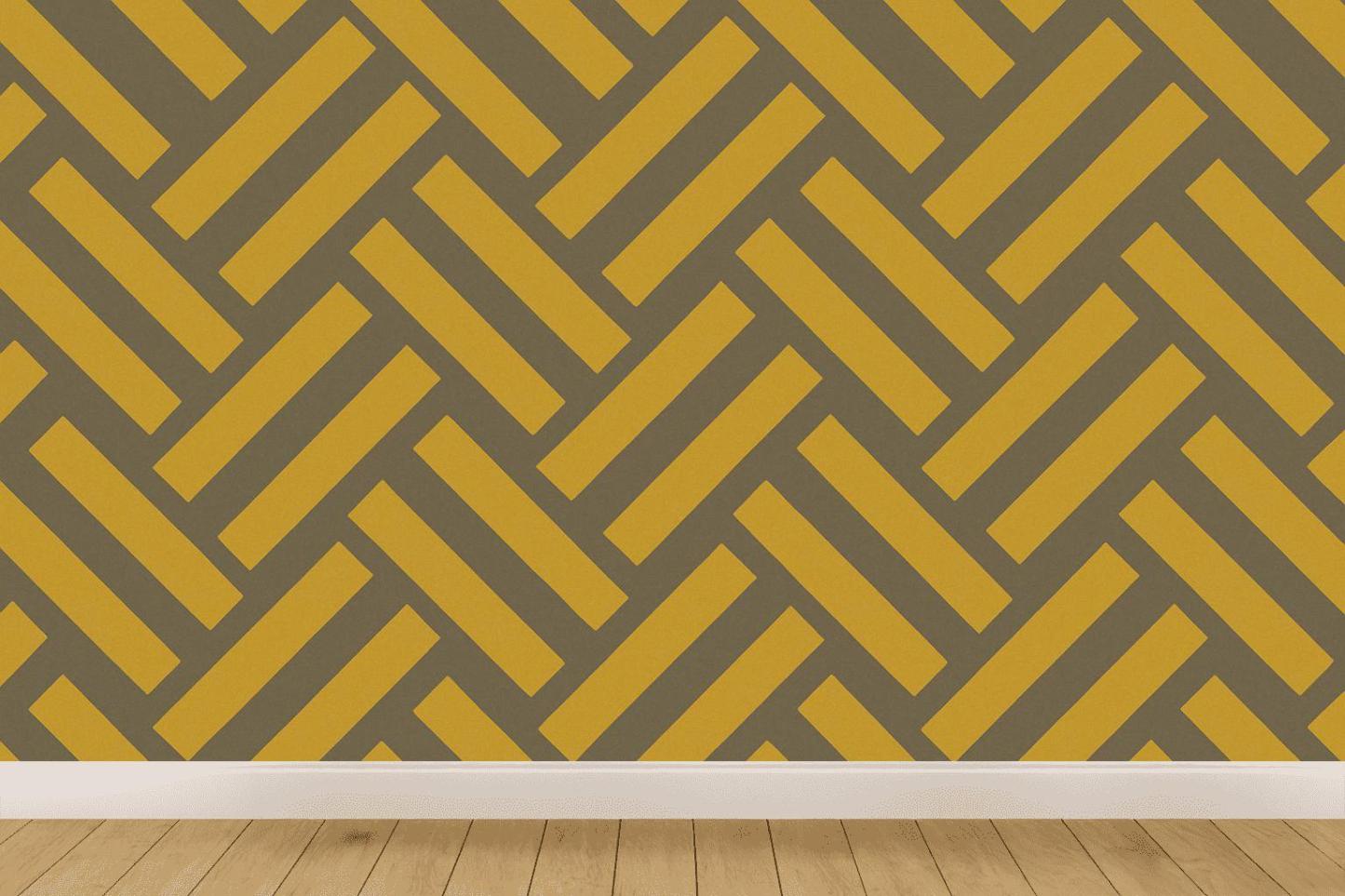 Herringbone Band Fusion personalized wall coverings