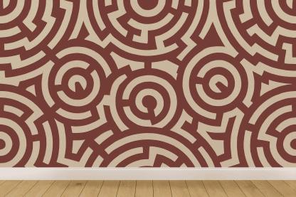 Radial Step Sequence personalized wall coverings