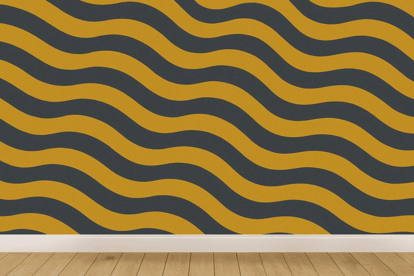 Striped Ribbon Tessellation trendy peel wallpapers