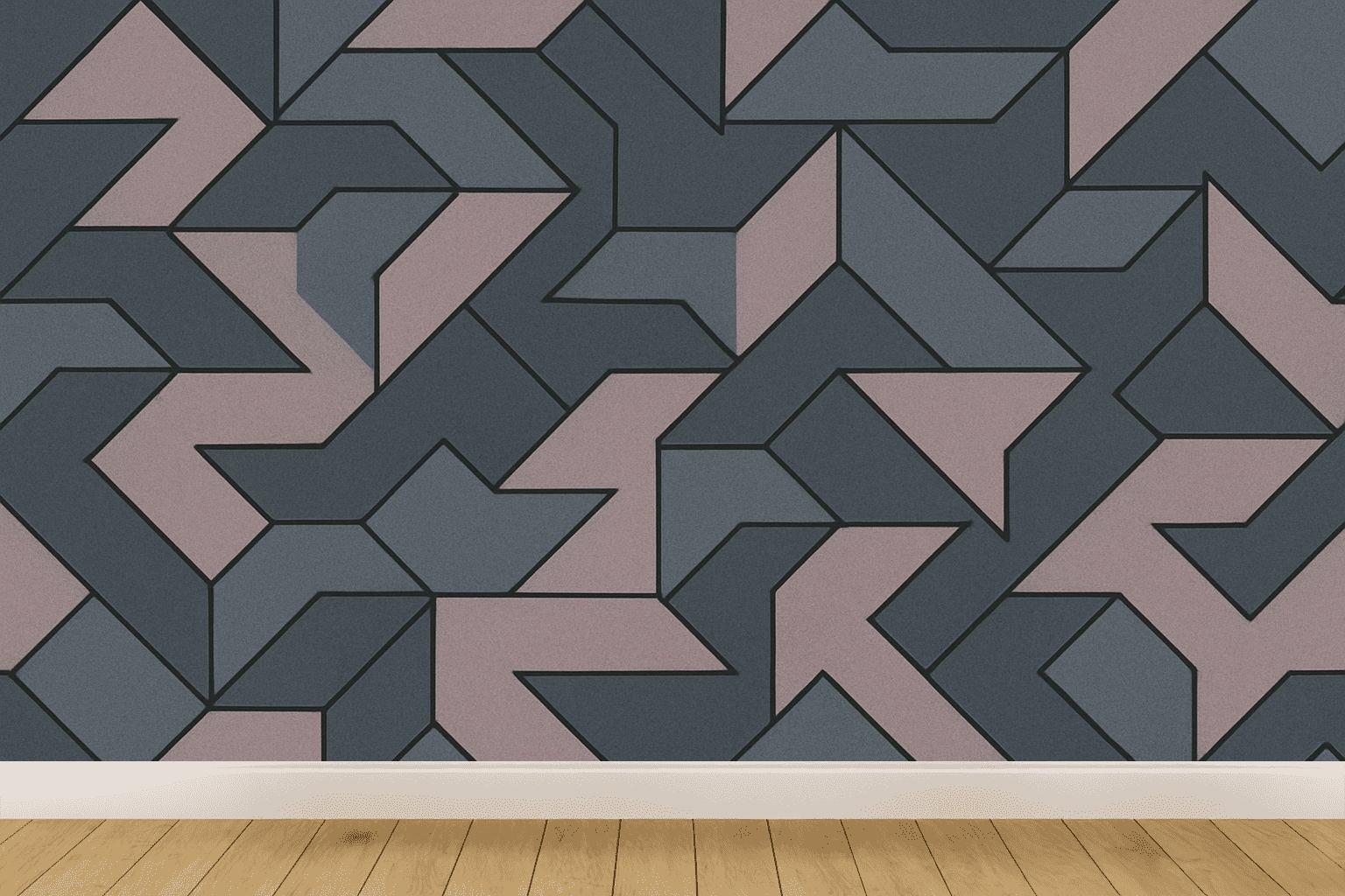 Angular Tessellated Quilts premium wall decorations