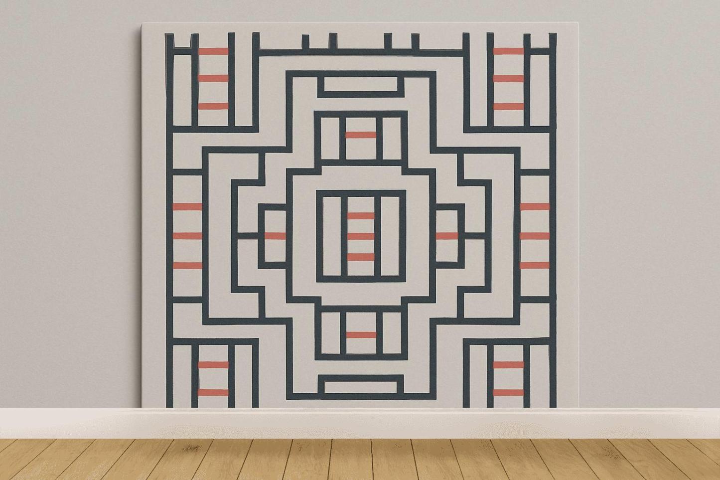 Recursive Edge Ladder designer printed wallpapers