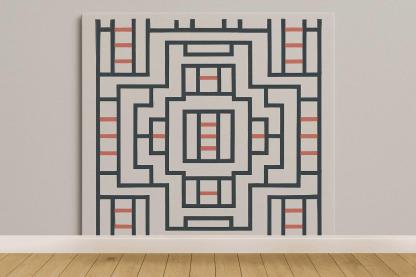 Recursive Edge Ladder designer printed wallpapers