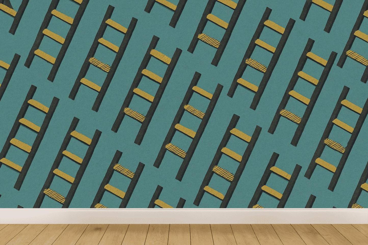 Diagonal Ladder Sweep personalized wall coverings