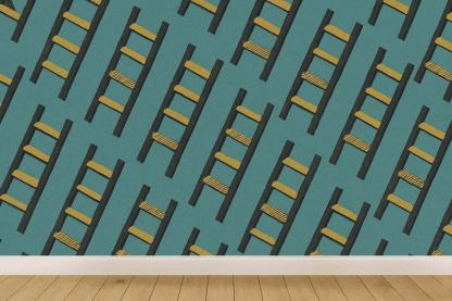 Diagonal Ladder Sweep personalized wall coverings