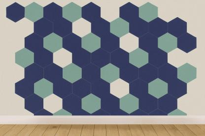 Drift Hexagonal Lattice premium wall decorations