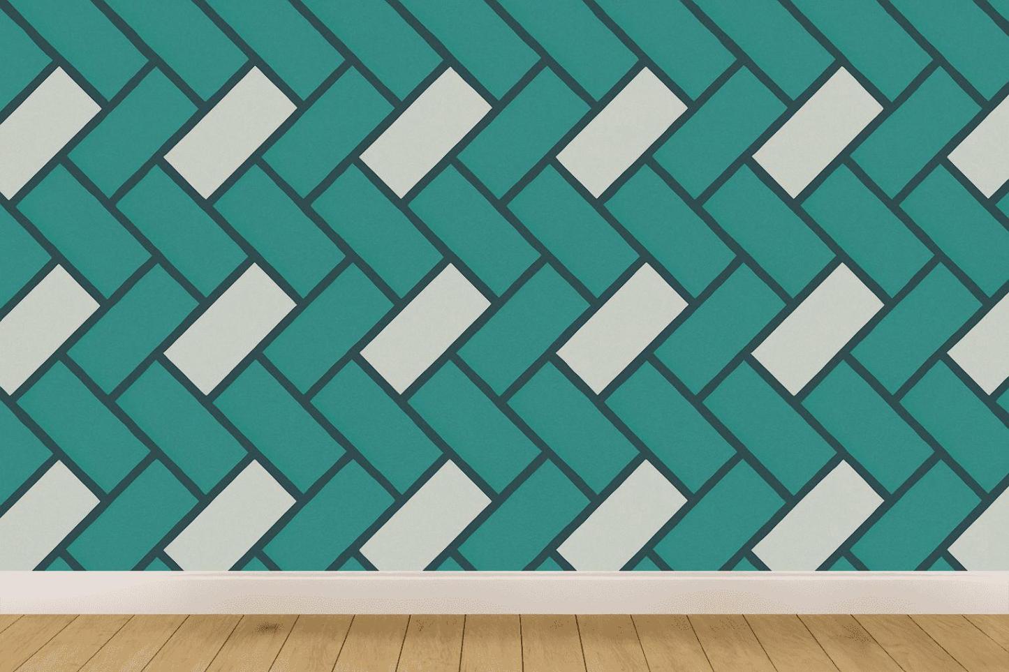 Tessellated Premium Band Lattice trendy peel wallpapers
