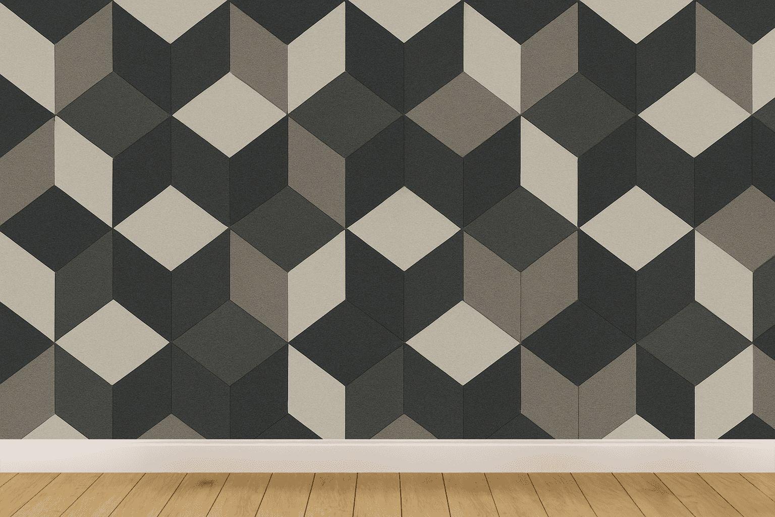 Rhombus Array Stacked Texture decorative wall murals