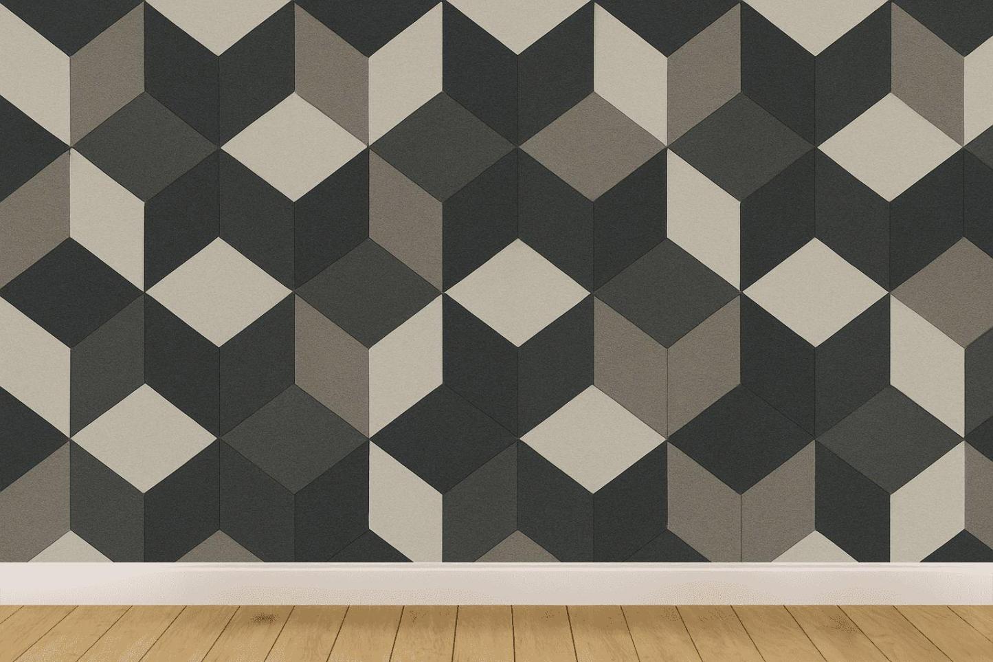 Rhombus Array Stacked Texture decorative wall murals