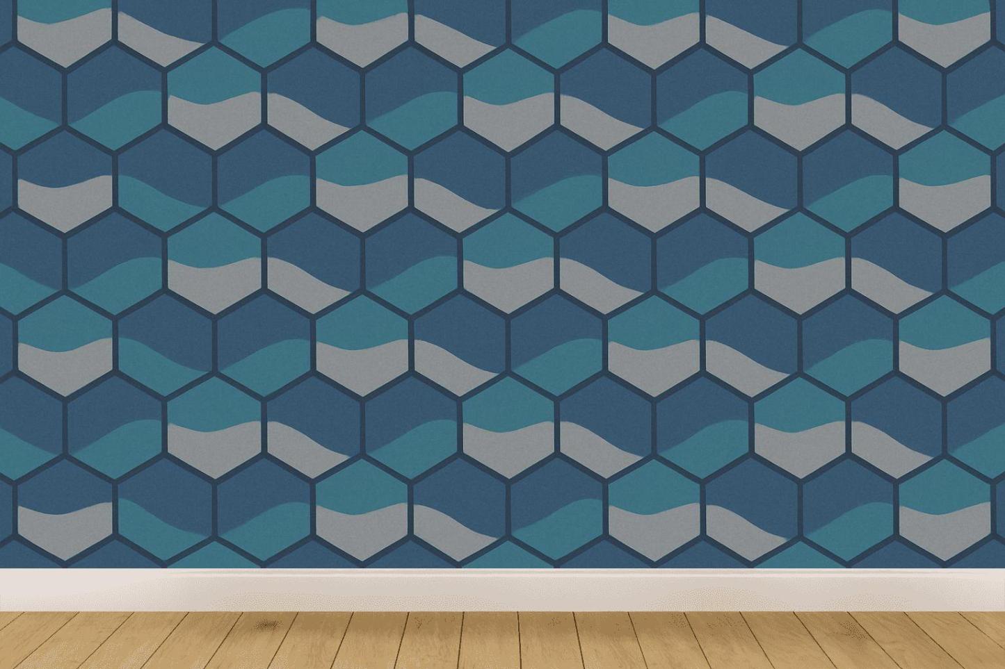 Hex Tiling Driftwave Pattern stylish home wallpapers