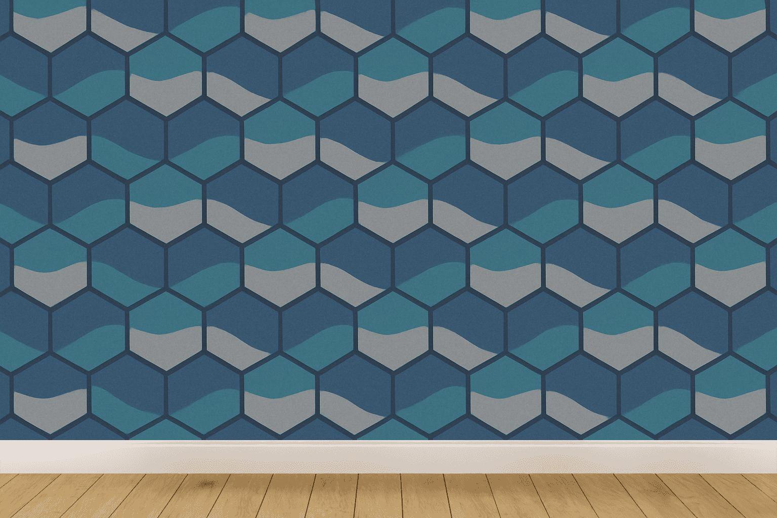 Hex Tiling Driftwave Pattern stylish home wallpapers