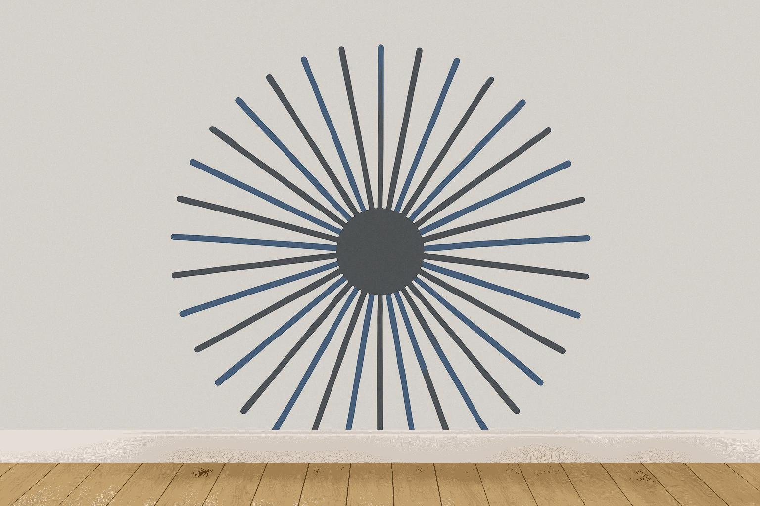 Radial Spoke Register wallpapers for interior design