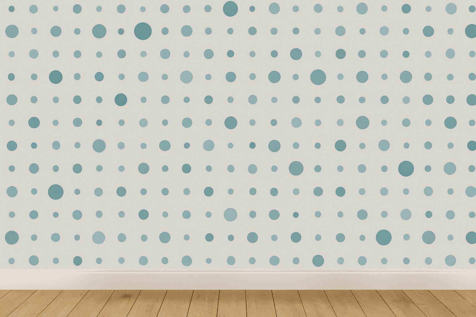 Microdot Scatter Grid designer printed wallpapers