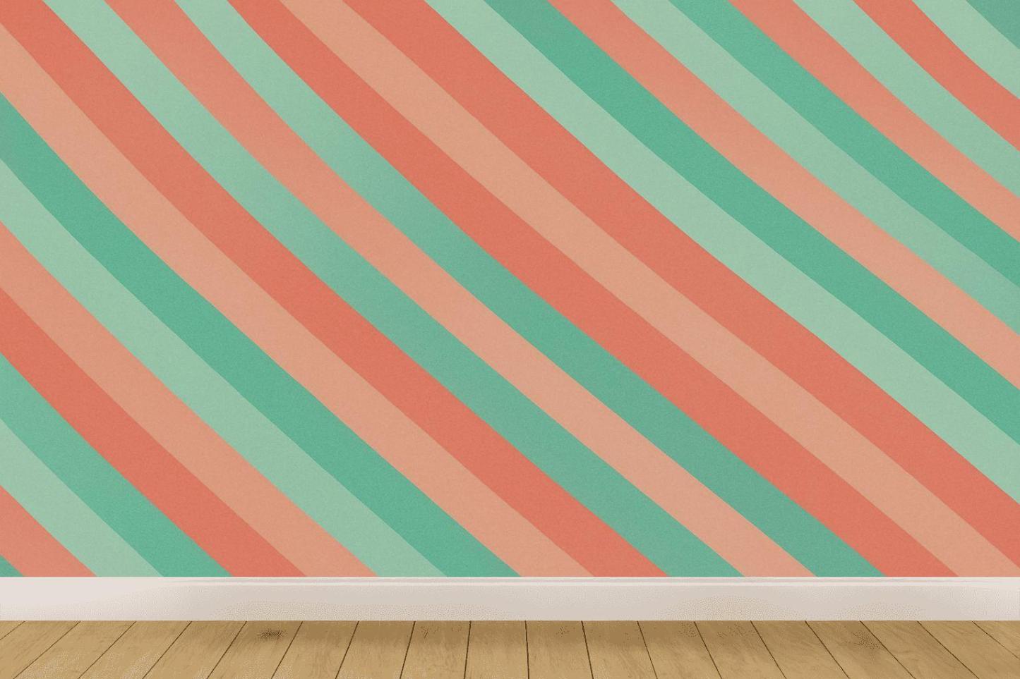 Rhythmic Striped Fusion stylish home wallpapers