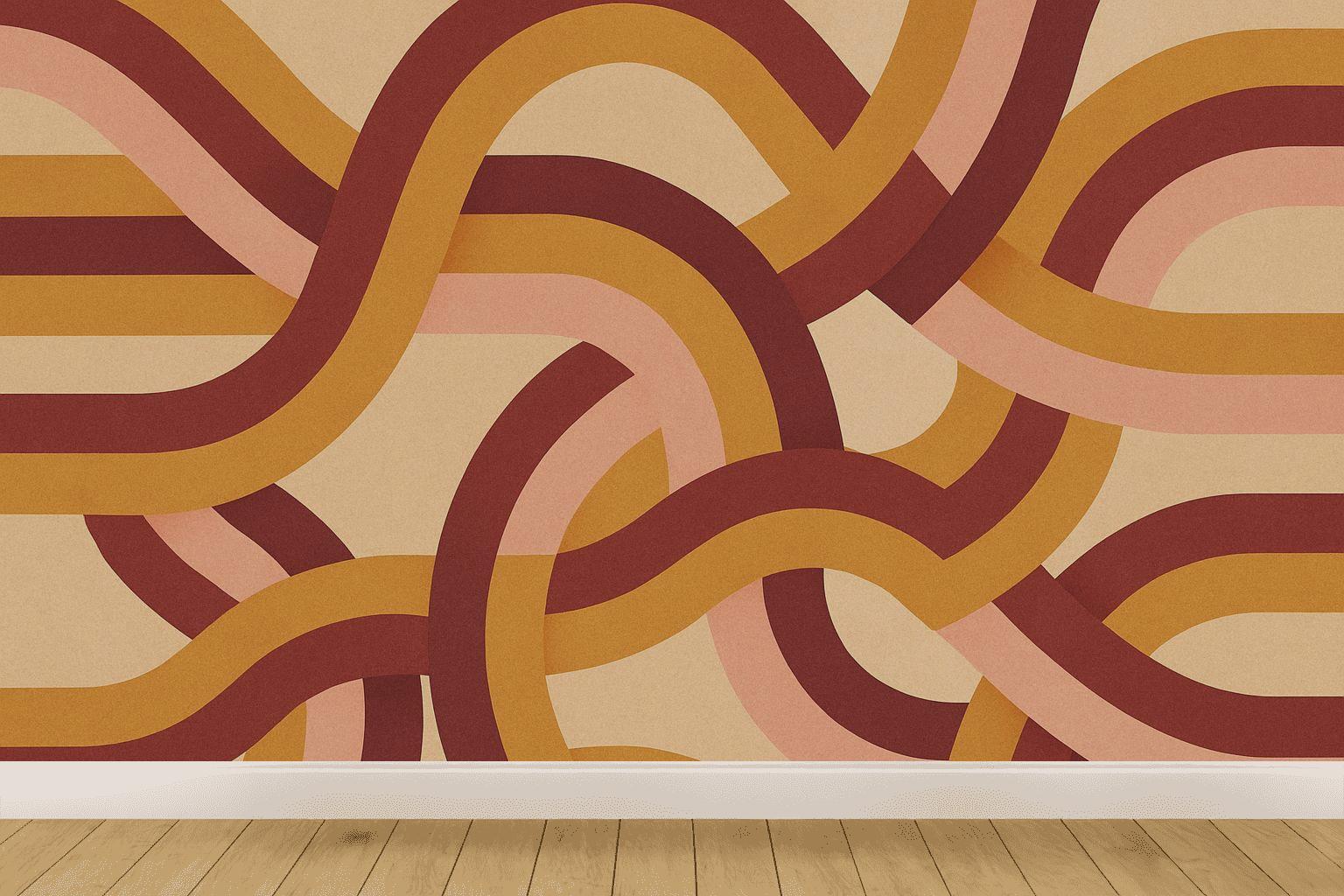 Interwoven Band Motif custom wallpapers