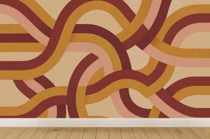 Interwoven Band Motif custom wallpapers